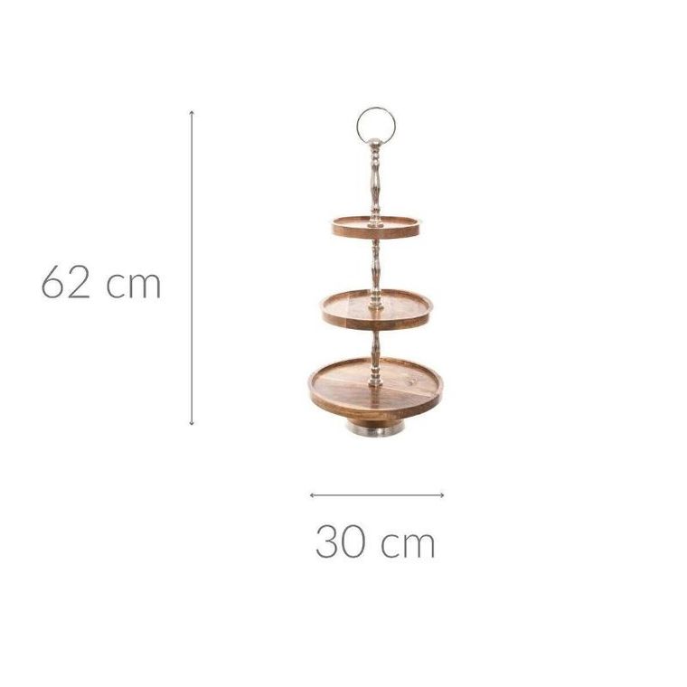 Atmosphera, patera z drewna mango, wys. 62 cm