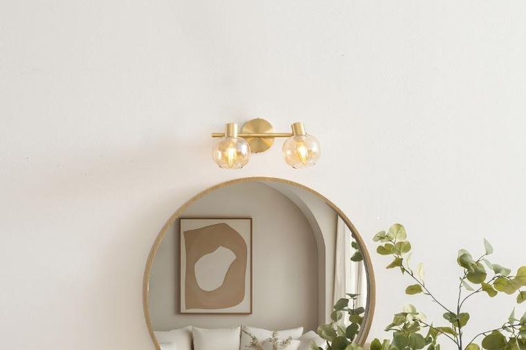 Atmosphera, Pilla, lampy sufitowe, złoto i szklane klosze, 2 punktowe