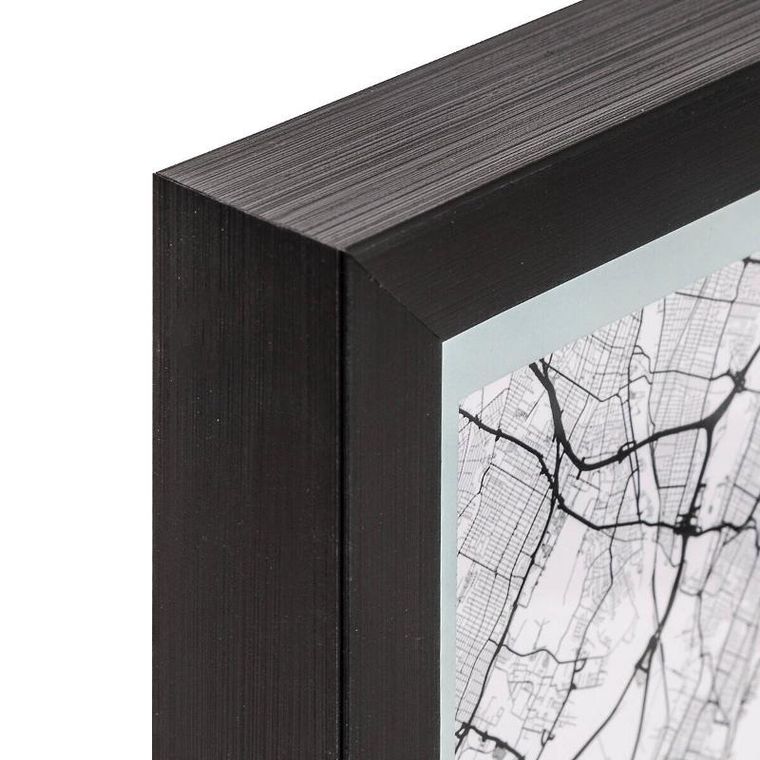 Atmosphera, plakat w ramce, mapa miasta, 18-24 cm