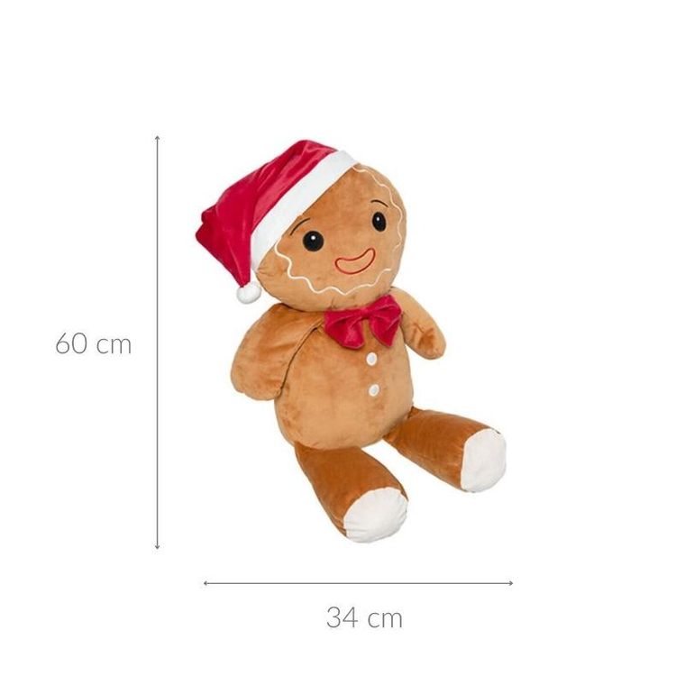 Atmosphera, pluszak świąteczny, w kształcie piernika, 60 cm
