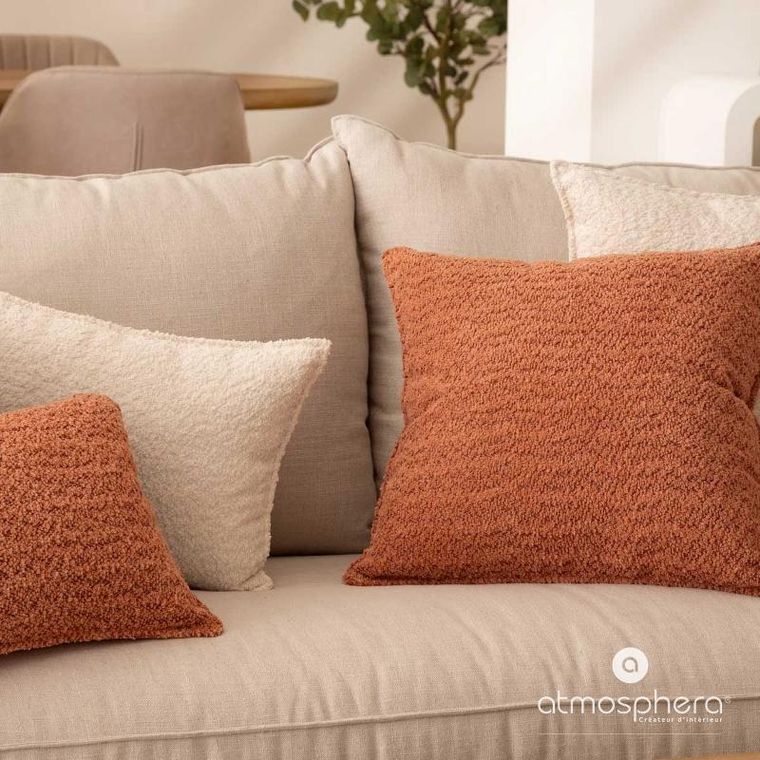 Atmosphera, poduszka dekoracyjna boucle, Soana, 45-45 cm