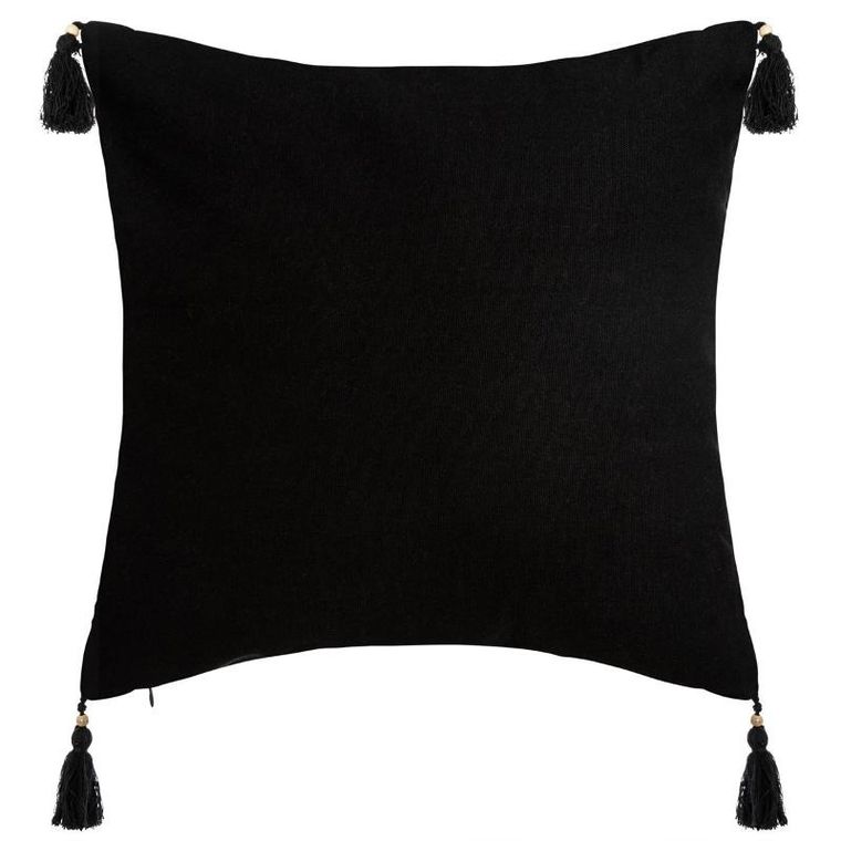 Atmosphera, poszewka dekoracyjna z pomponami, Tropik, 40-40 cm