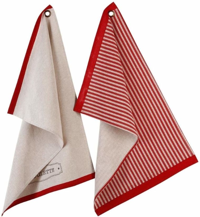 Atmosphera, Poulette, ręczniki kuchenne, bawełniane, 45-70 cm, 2 szt.