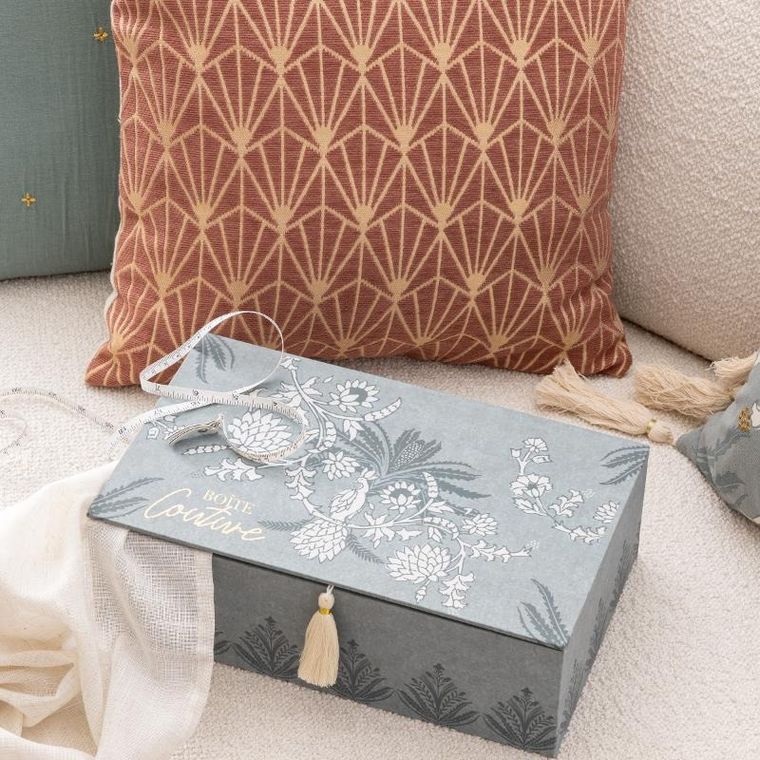 Atmosphera, pudełko na przybory do szycia, Wild romance, 30-18.5-10 cm