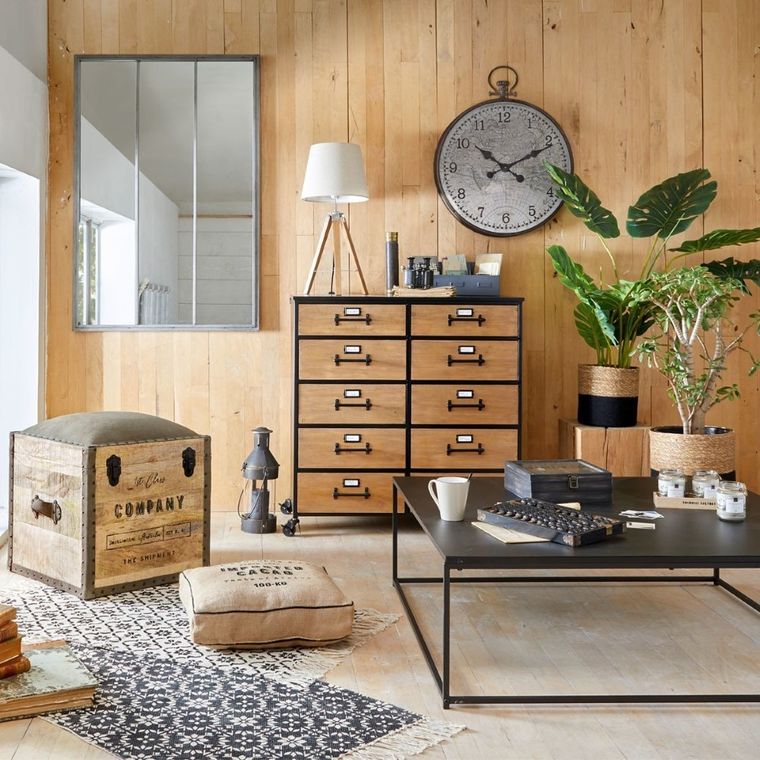 Atmosphera, pufa colonial, siedzisko ze schowkiem, 2w1, brązowe