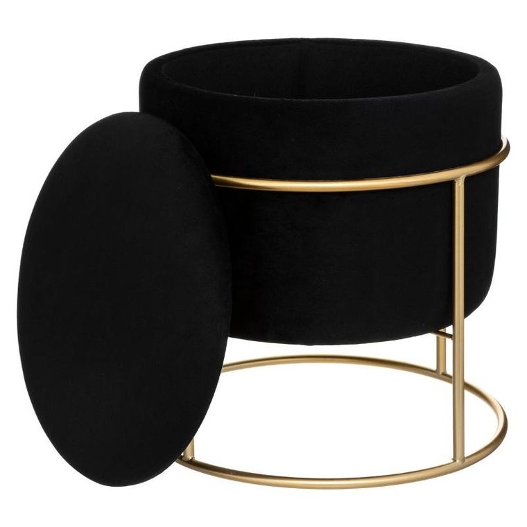 Atmosphera, pufa ze schowkiem, Eliane, okrągła