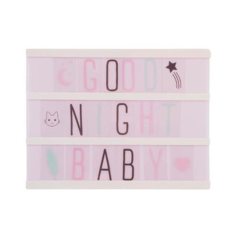 Atmosphera, ramka z podświetleniem do pokoju dziecięcego, literki, symbole