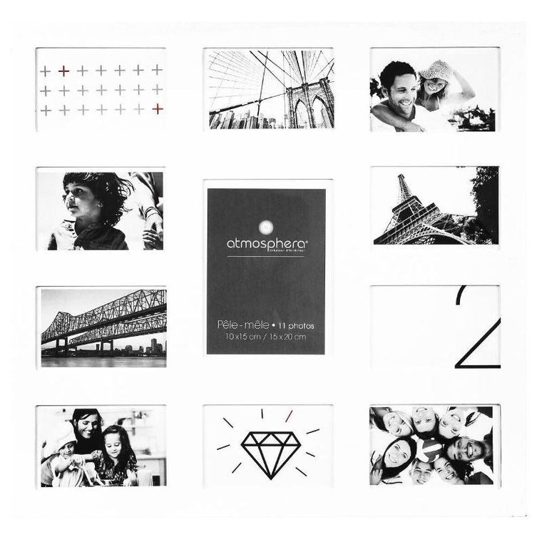 Atmosphera, ramki na zdjęcia, kolaż, 11 elementów