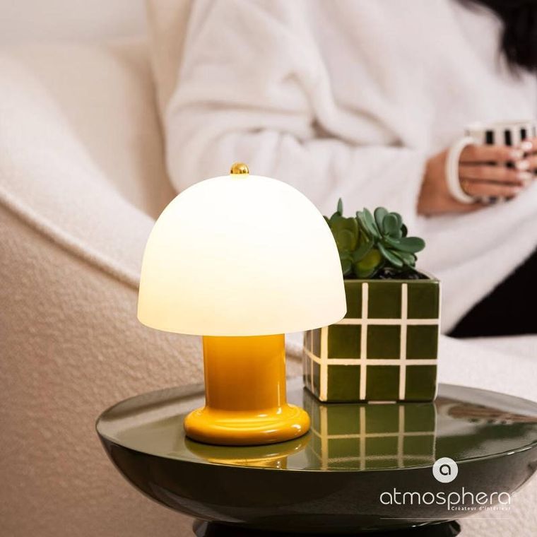 Atmosphera, Rick, lampa grzybek, 21 cm