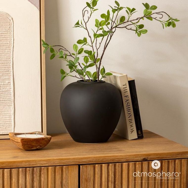 Atmosphera, Rily, wazon ceramiczny, kula, 22 cm