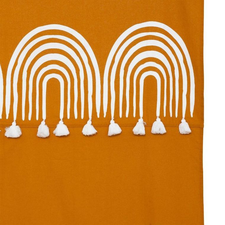 Atmosphera, Soleya, zasłona musztardowa bawełniana, 140-260 cm