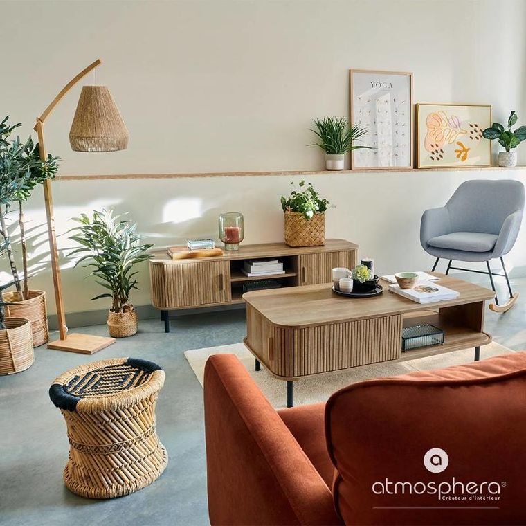 Atmosphera, stolik kawowy ze schowkiem, Colva, 120-60-41 cm