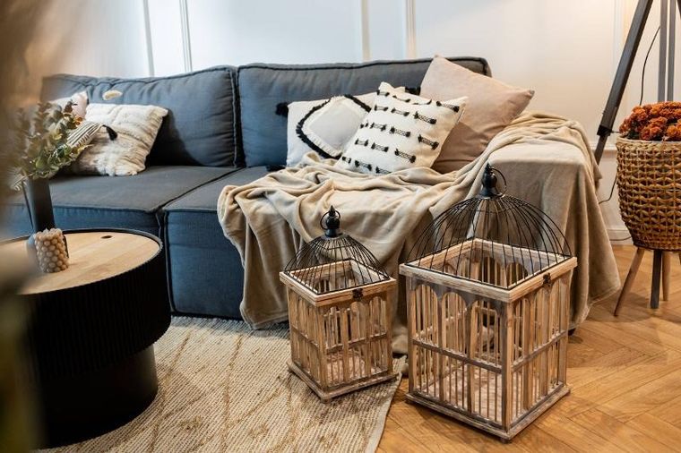 Atmosphera, stolik kawowy ze schowkiem, Enola, okrągły, Ø 55 cm