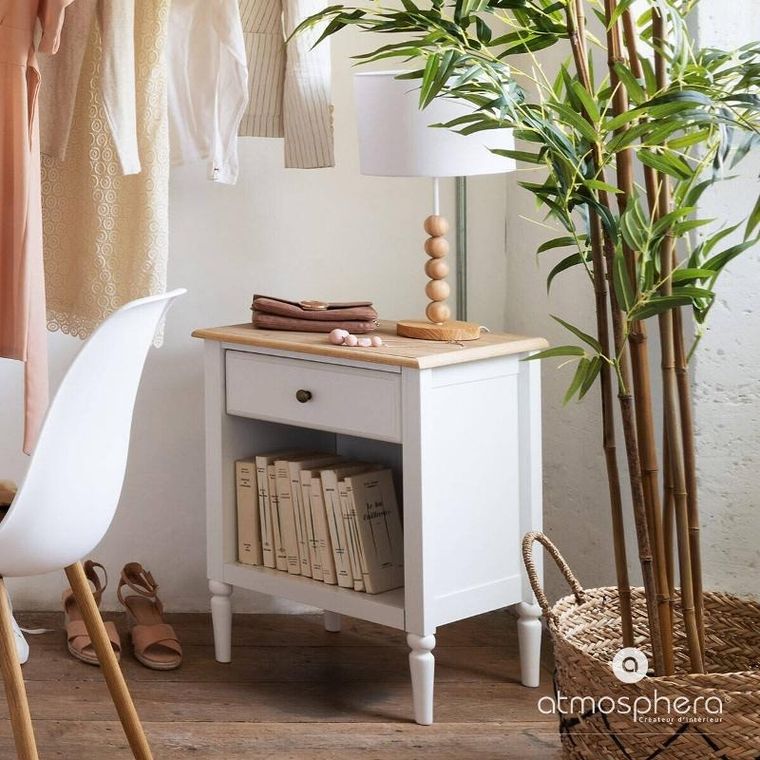 Atmosphera, stolik nocny z szufladą, Solen, wys. 61 cm