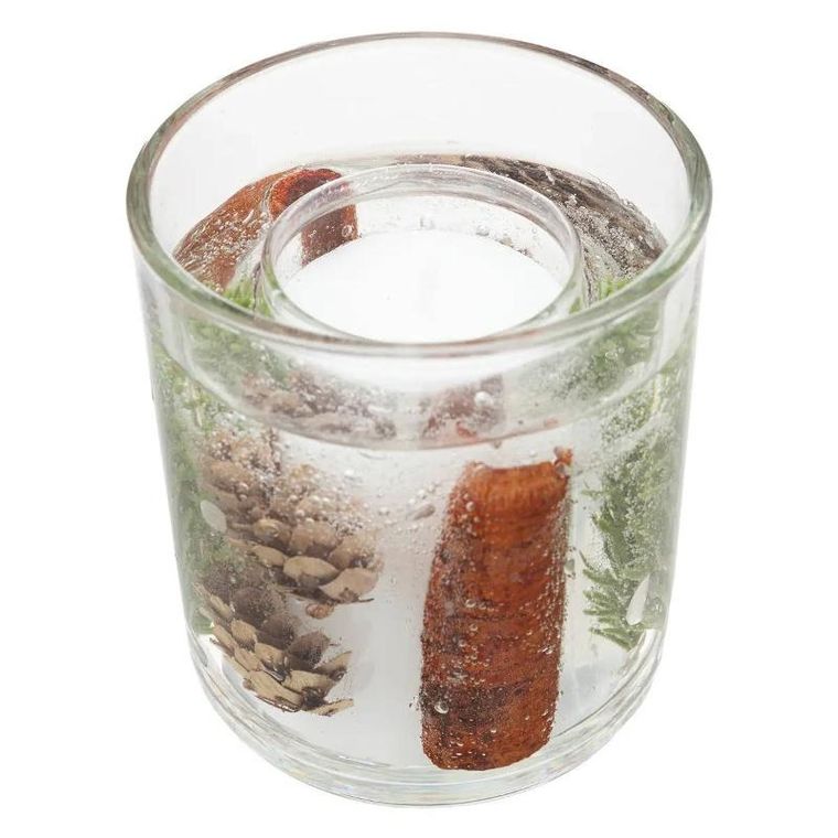 Atmosphera, świeca żelowa ze świątecznym wzorem, 90 g