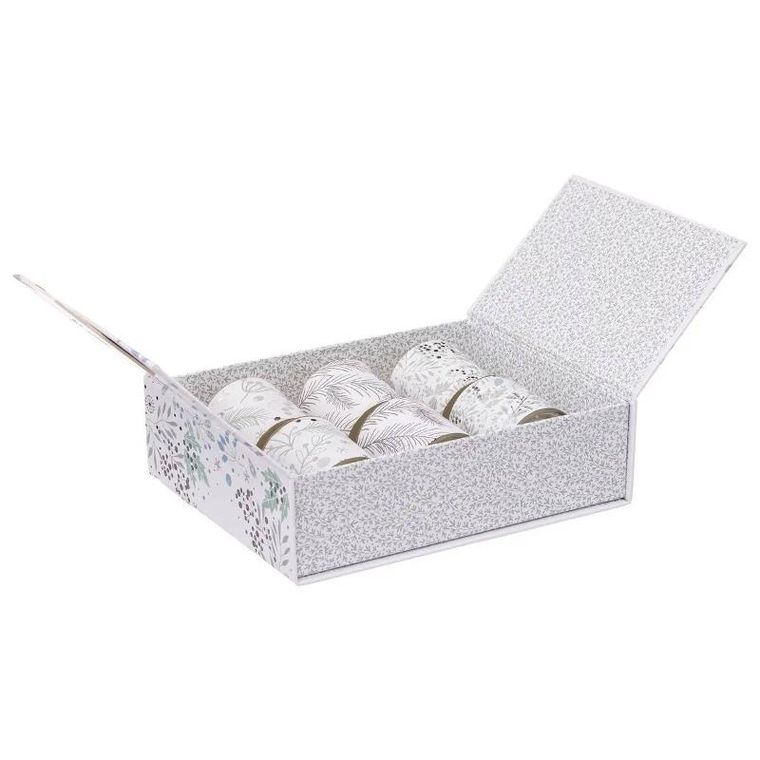 Atmosphera, świeczki zapachowe ze świątecznym nadrukiem, Ø 4.5 cm, 6 szt.