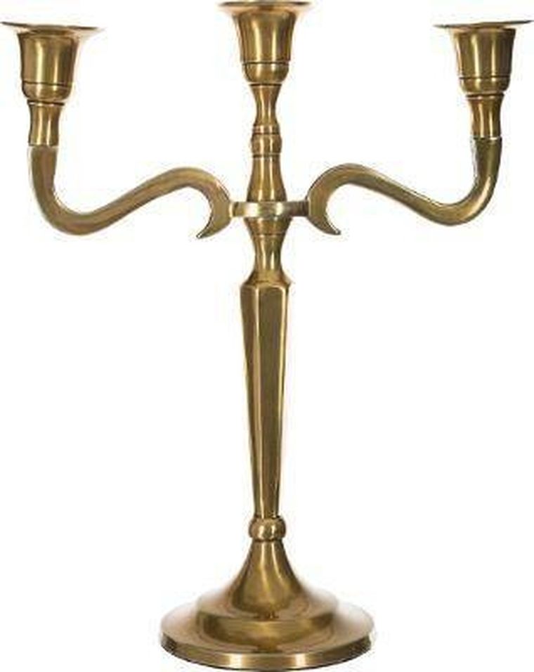 Atmosphera, świecznik 3-ramienny, aluminiowy stojak na świece