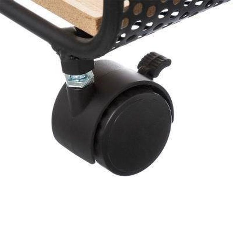 Atmosphera, szafka na kółkach, South Bay, 3 półki, ażurowa konstrukcja