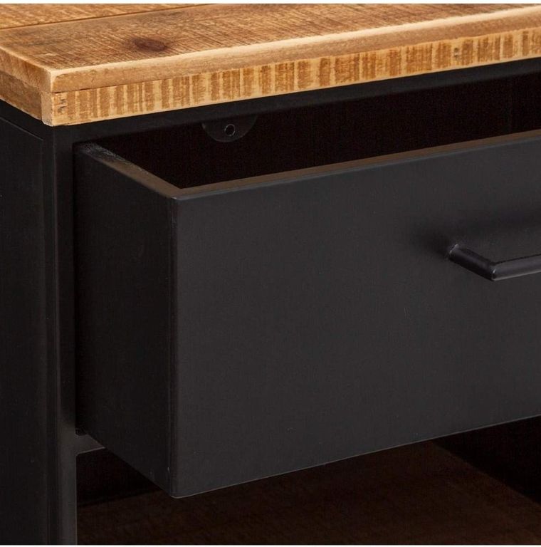 Atmosphera, szafka nocna z szufladą, Cierna, czarna