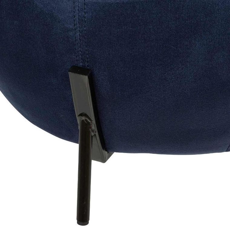 Atmosphera, taboret welurowy okrągły, Calabaza, Ø 43.5-36 cm