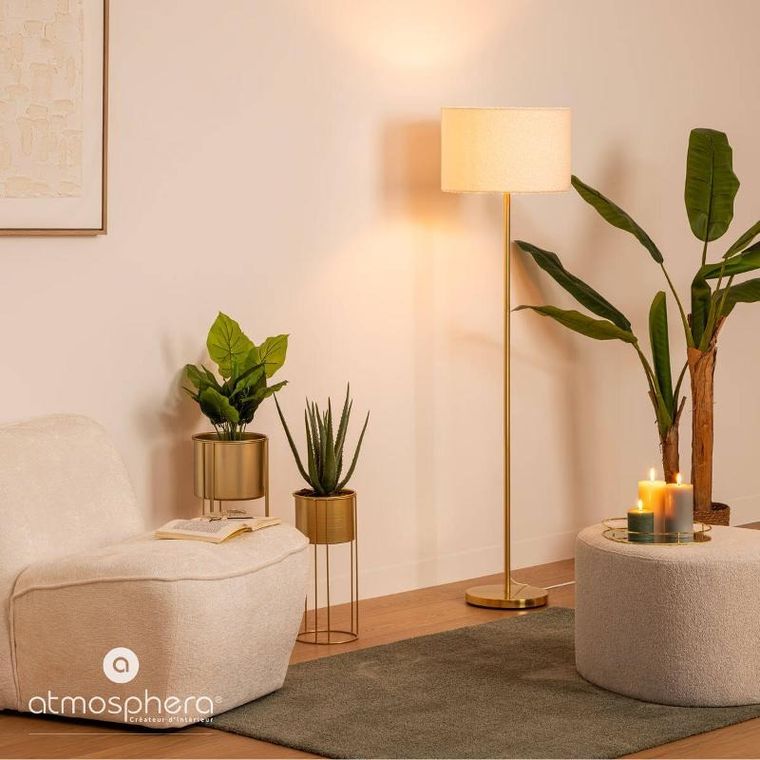 Atmosphera, Tina, lampa stojąca z abażurem, 150 cm