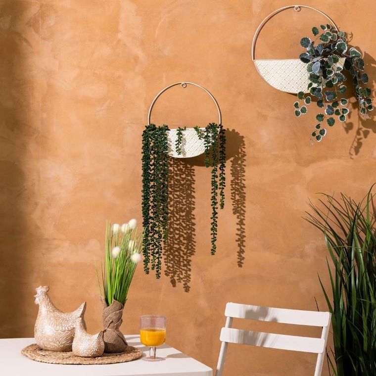 Atmosphera, Tino, zestaw doniczek ściennych, 34 cm, 2 szt.