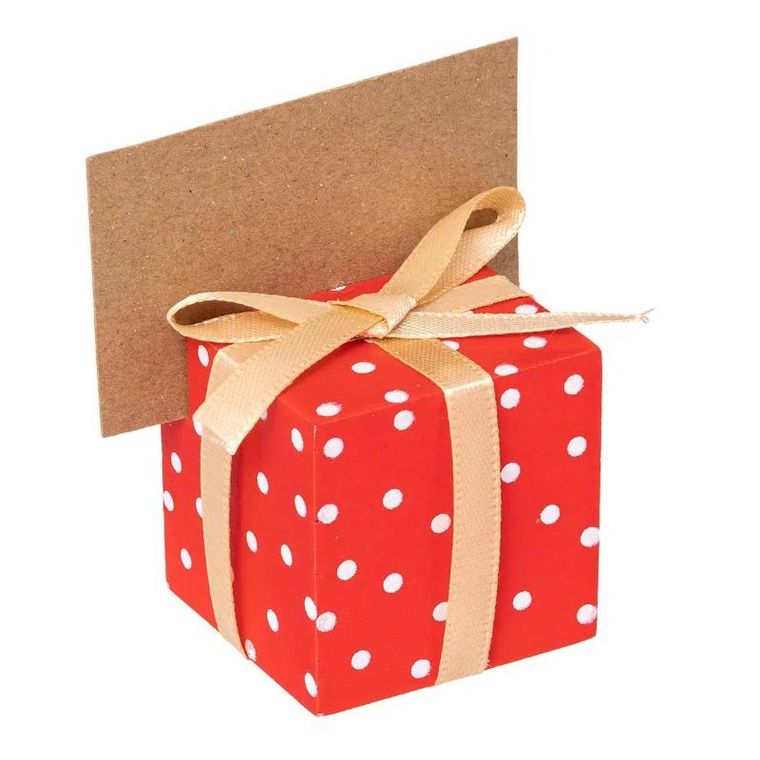 Atmosphera, winietki świąteczne z motywem prezentu, 2 szt.