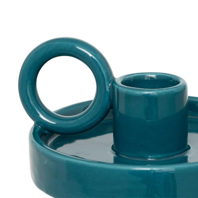 Atmosphera, Yucatan, ceramiczny świecznik z dużym uchem