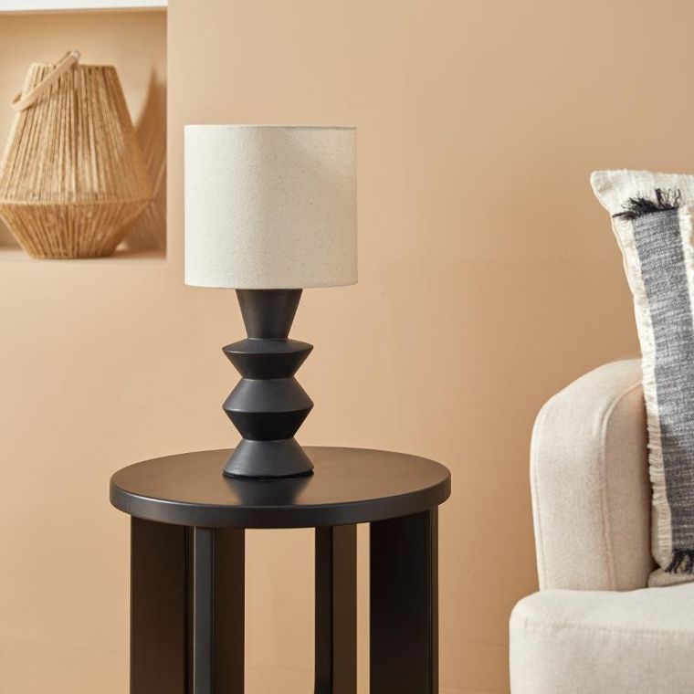 Atmosphera, Yulia, lampa stołowa z ceramiczną podstawą, 40 cm