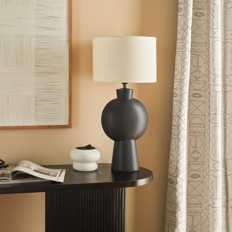 Atmosphera, Yulia, lampa stołowa z ceramiczną podstawą, 59 cm