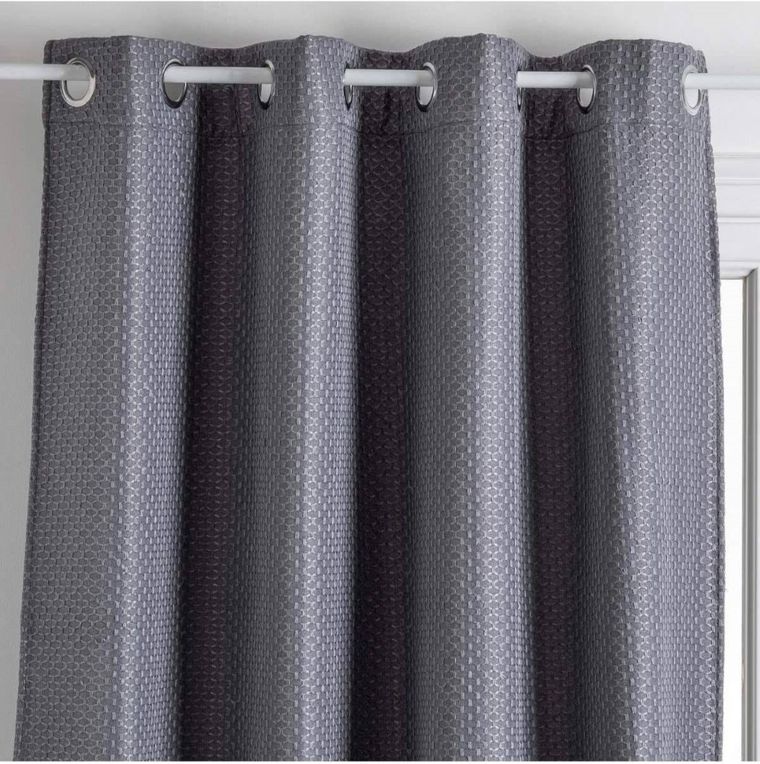 Atmosphera, zasłona zaciemniająca, Mattone, 140-260 cm, szara