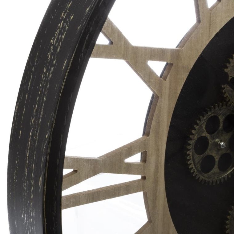 Atmosphera, zegar ścienny Loftowy z widocznym mechanizmem, Ø 57 cm