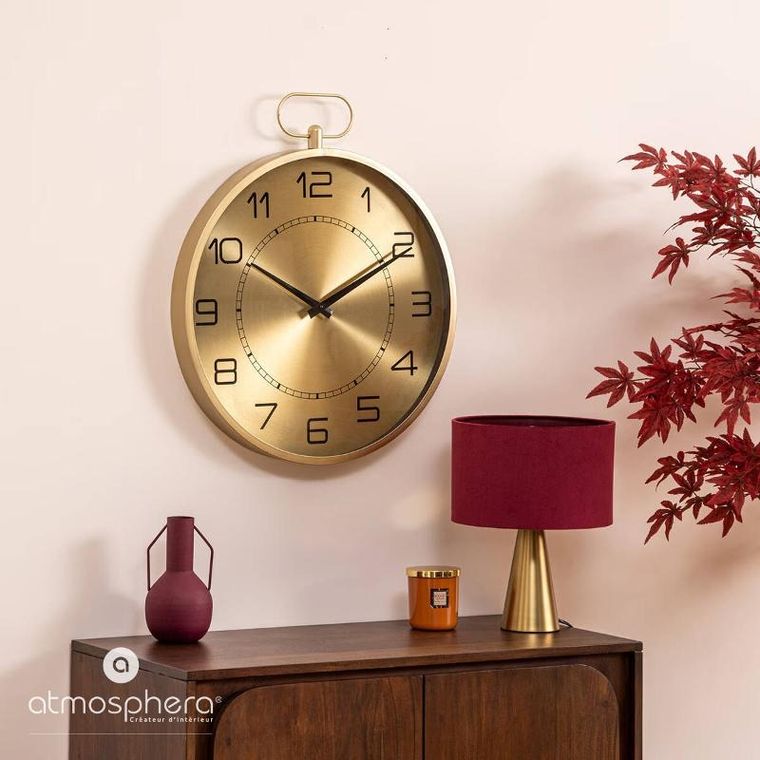 Atmosphera, zegar ścienny, w typie kieszonkowym, Irina, Ø 53 cm