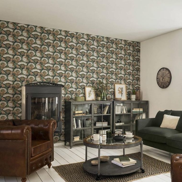 Atmosphera, zegar ścienny z ilustracją mechanizmu na tarczy, Ø 50 cm