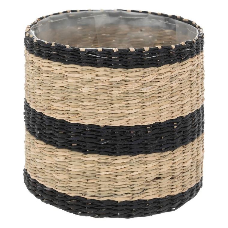 Atmosphera, zestaw doniczek plecionych ze słomy, 2 szt.