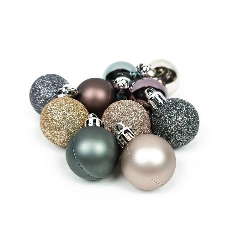 Atmosphera, zestaw ozdób świątecznych w różnych kolorach, 44 elementy