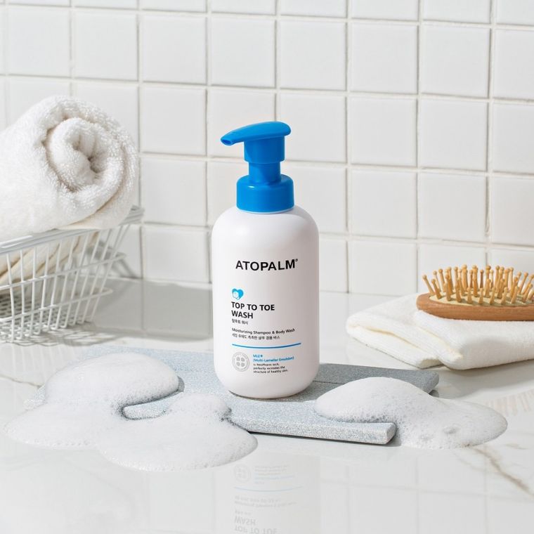 Atopalm, Top to Toe Wash, delikatny żel myjący dla wrażliwej skóry dzieci i niemowląt, 300 ml