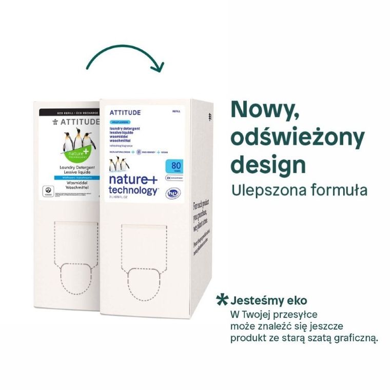 Attitude, płyn do prania, wildflowers, 80 prań, 2l