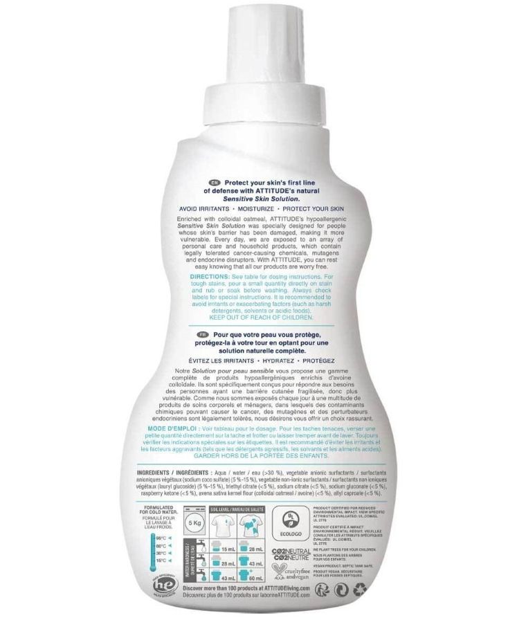 Attitude, Sensitive Skin Baby, delikatny płyn do prania tkanin dziecięcych, 1 l