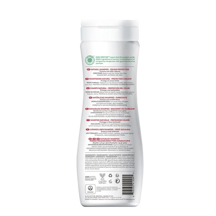 Attitude, szampon do włosów farbowanych z olejkiem z awokado, 473 ml