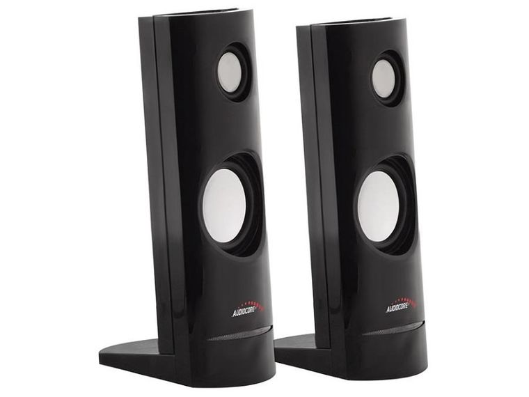 Audiocore, AC860 2.0, zestaw głośników komputerowych, czarny