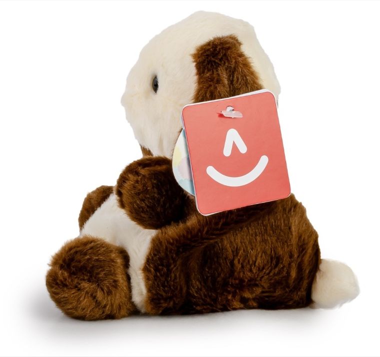 Aurora, Palm Pals, brązowy króliczek, maskotka, 12 cm