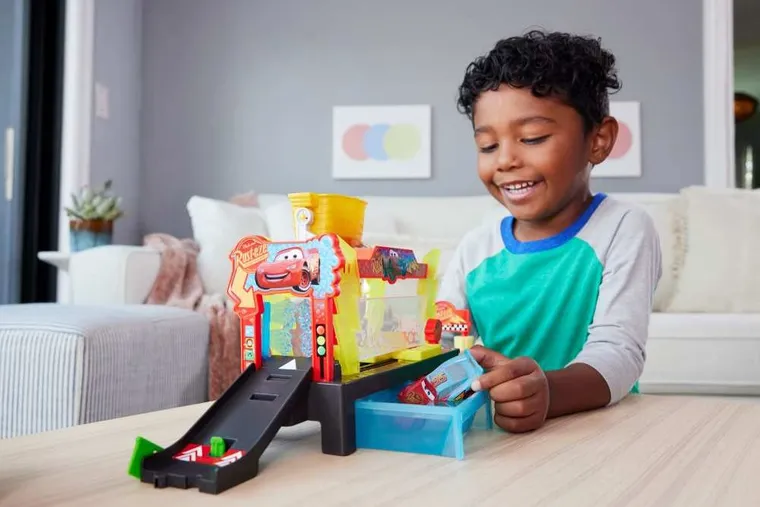 Auta, Myjnia samochodowa, Zmiana koloru, zestaw z autem