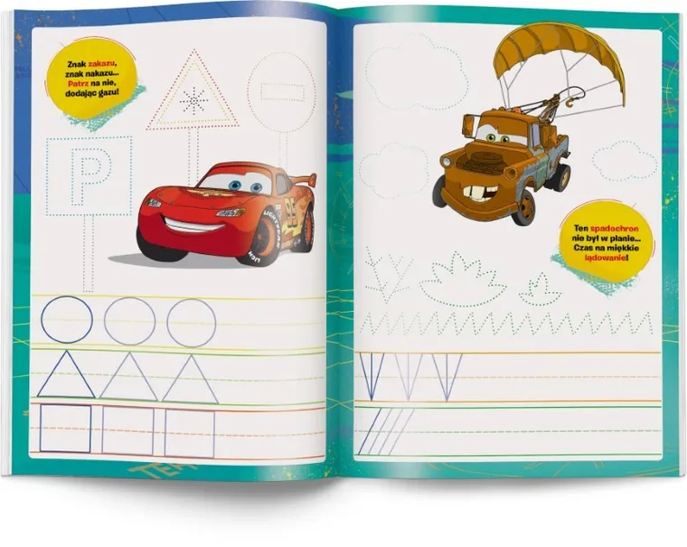 Auta. Rysujemy szlaczki