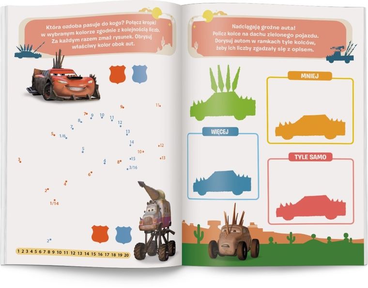 Auta w trasie. Zadania do zmazywania