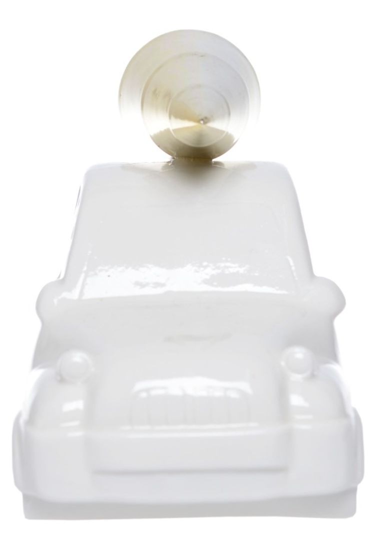 Auto porcelanowe z choinką na dachu, dekoracja