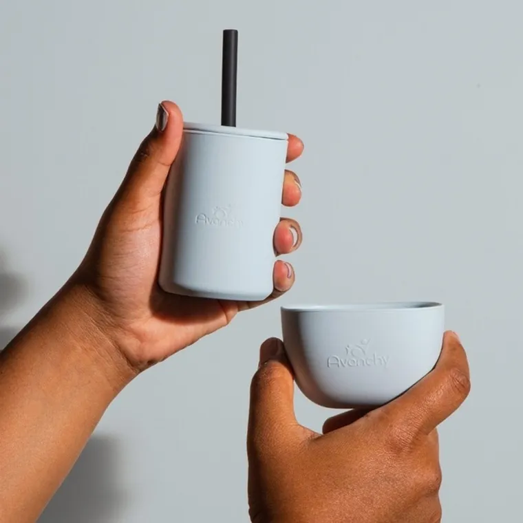 Avanchy, La Petite, silikonowa miseczka dla dziecka, 4m+, Black