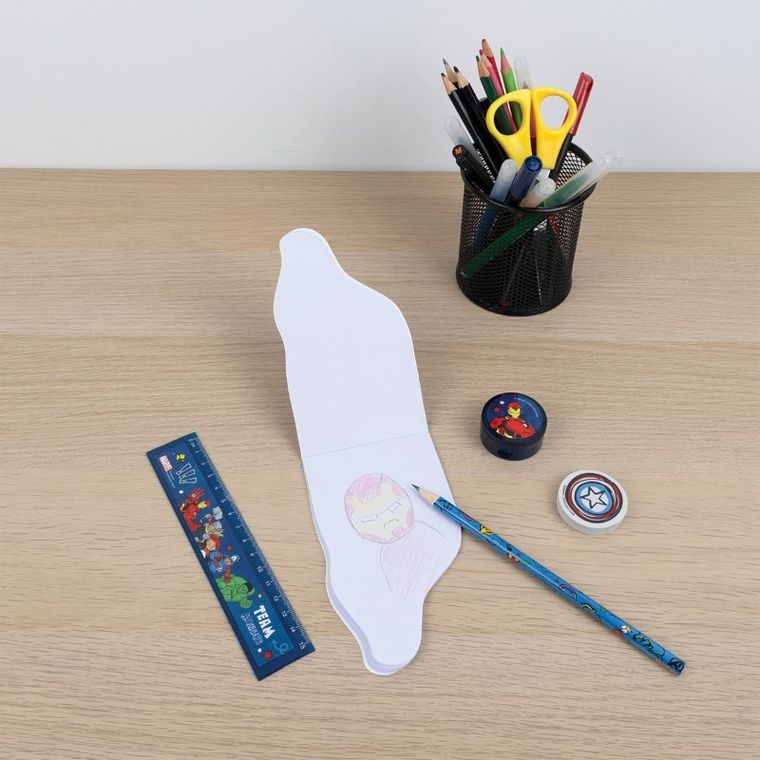 Avengers, zestaw przyborów szkolnych, 5 elementów