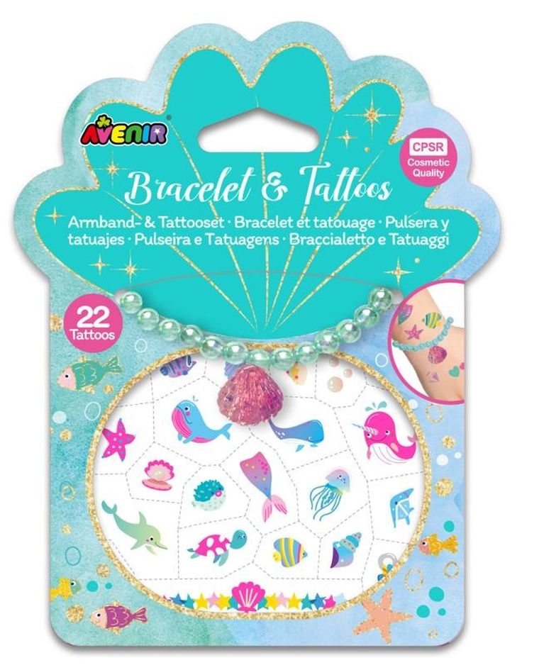 Avenir, bransoletka, tatuaże, 22 szt.