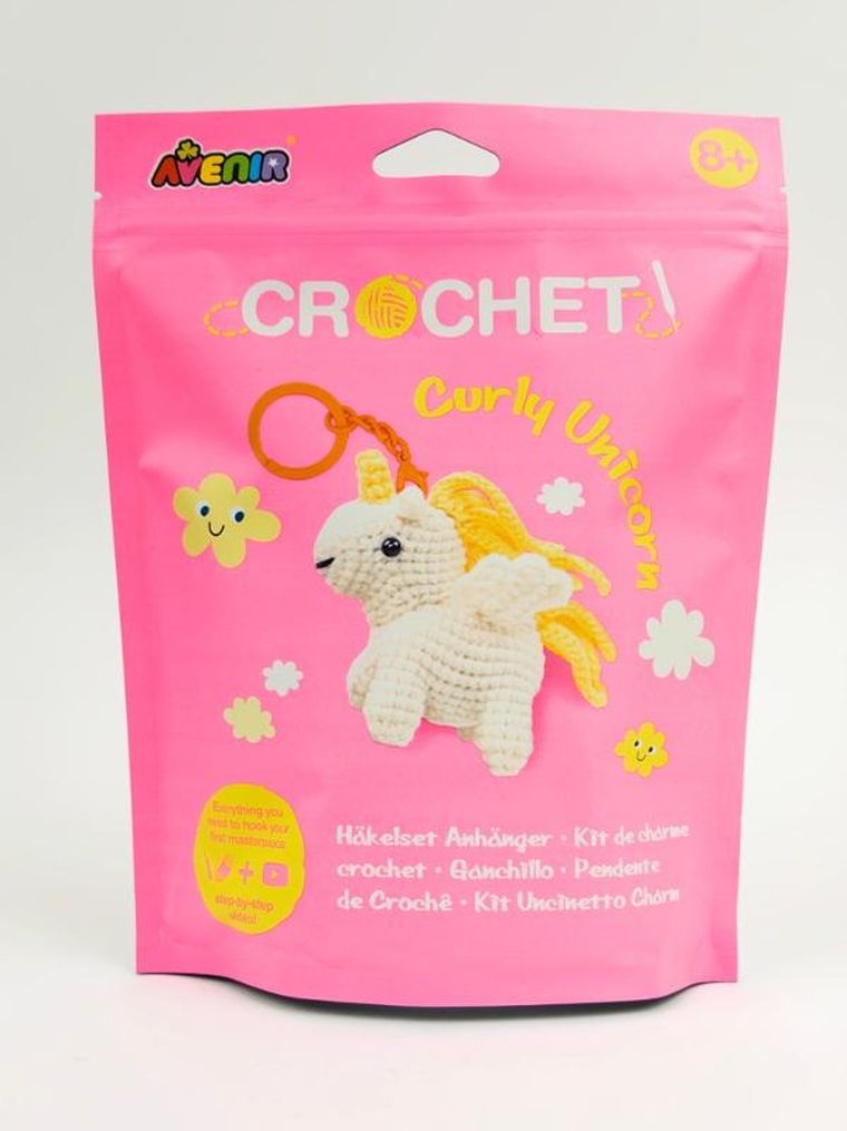 Avenir, Jednorożec, stwórz własny breloczek szydełkowy, zestaw kreatywny